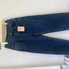 Dabimong Women Hane Fleece Stretch Banding Wide Jeans S2xl