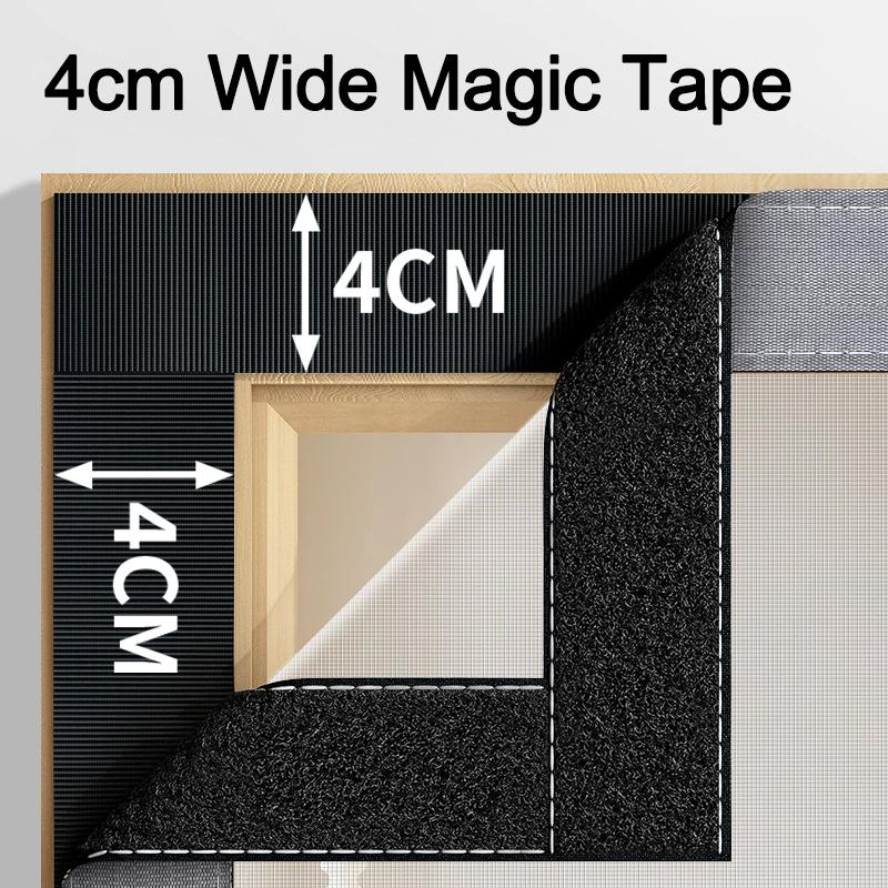 Anti-Mosquito Door Screen Magnetic Auto-closing Door Curtain Self-adhesive Anti-Fly Insect Door Net Mosquito-proof Mesh