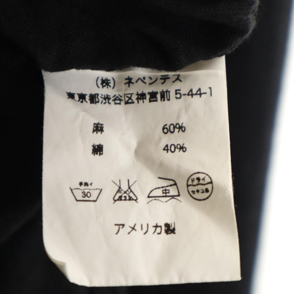 ENGINEERED GARMENTS Wyprodukowano w USA Mieszanka lnu Koszula z długim rękawem zapinana do połowy Męska Używana