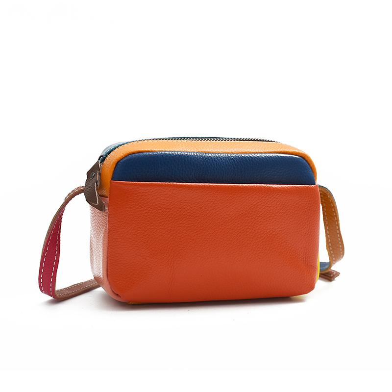 Dámská kožená taška přes rameno Messenger tašky Designová módní ležérní taška