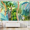 Oil Painting Tropical Plants Tapestry Wall Hanging Living Room Bedroom Headboard Wall Art Sheets Home Decor
