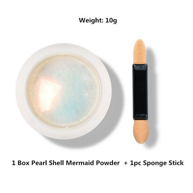 Ayna Glitter Nail Art Krom Pigment İnci Kabuk Denizkızı Tozu Jel Lehçe