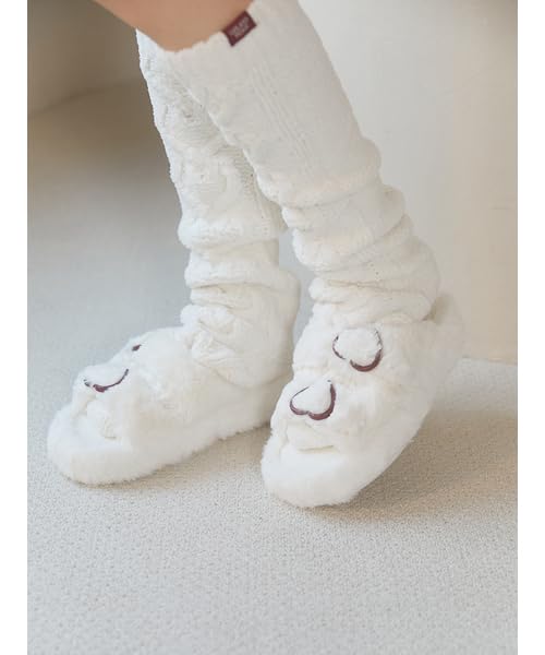 Gelato Pique Valentine Heart Aran Long Socks PWGS251694 CRM Women's