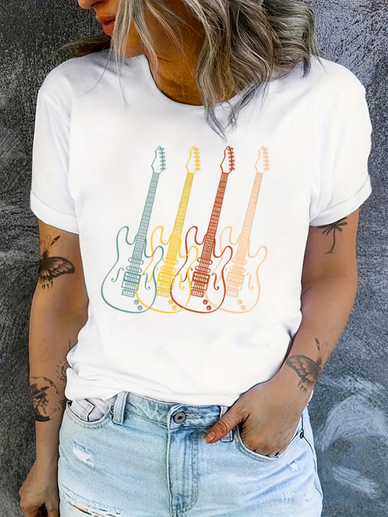 Retro Guitar Graphic Vintage T-shirt