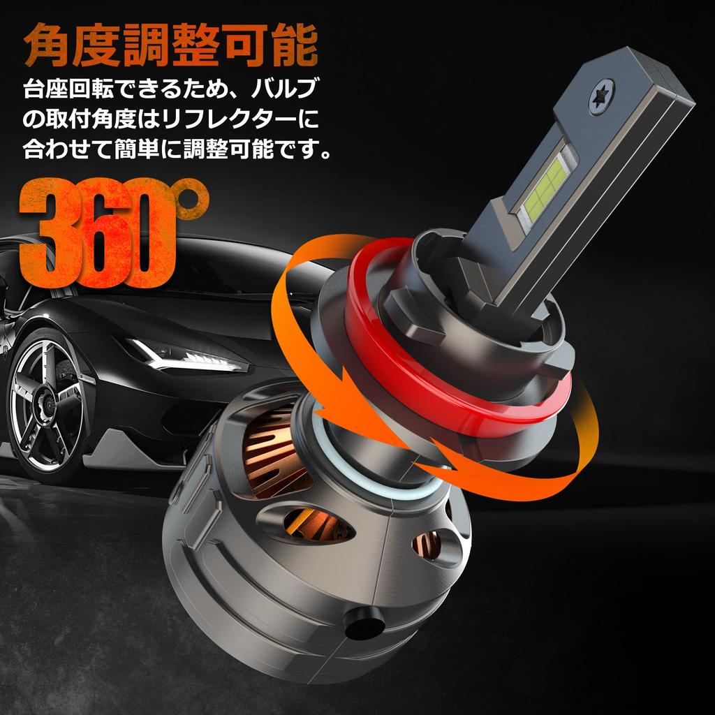 BLUESEATEC H8 LED-Scheinwerfer, Explosives Licht, 25.000 LM, H11, H16, Nebelscheinwerfer, 80 W,