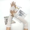 Long Fingerless Tulle Mesh Gloves for Women Elegant Bridal Sheer Arm Sleeves for Operas and Cosplay Theme Party 1920s