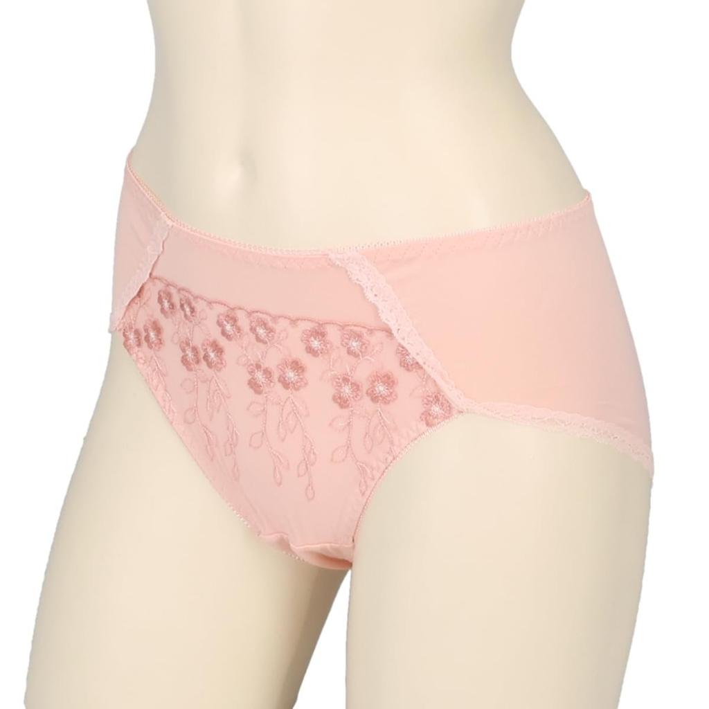 ATSUGI E-select Soft and Comfortable Pair Panties Lace Sheer Briefs 84373AS Soft Coral L