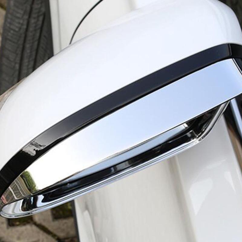 Car Stick Eyebrow Rear View Side Glass Mirror Trim Frame Rain Shield Sun Visor For Hyundai Santa Fe SantaFe   -2024