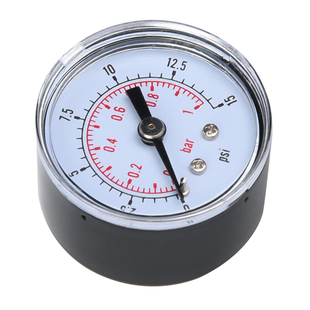 Mechanical Pressure Gauge for Air Oil Water 1 8inch BSPT Back Connection (0 15psi 0 1bar)