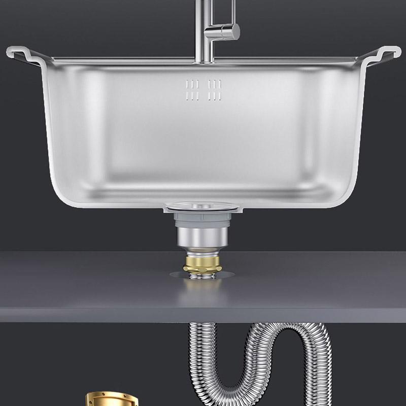 Kitchen Sink Drain Pipe Accessories Mop Pool Sink Drain Pipe Stainless Steel Drain Deodorant Explosion-proof