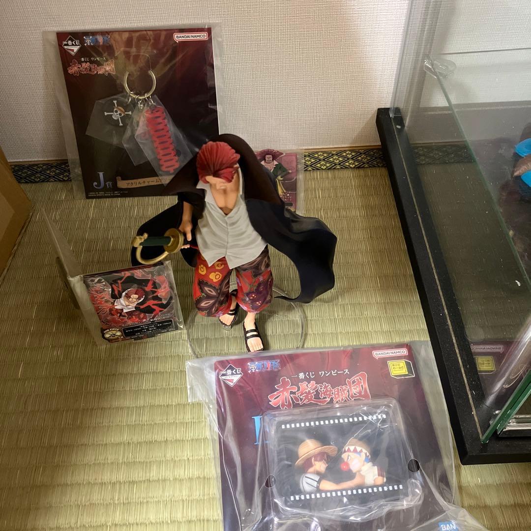 Used One Piece Figure Ichiban Kuji Red Hair Pirates A Prize Shanks F Prize Buggy