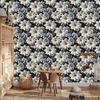 3D Wallpaper Optical Flowers and Leaves for Living Room and Bedroom 50x1000