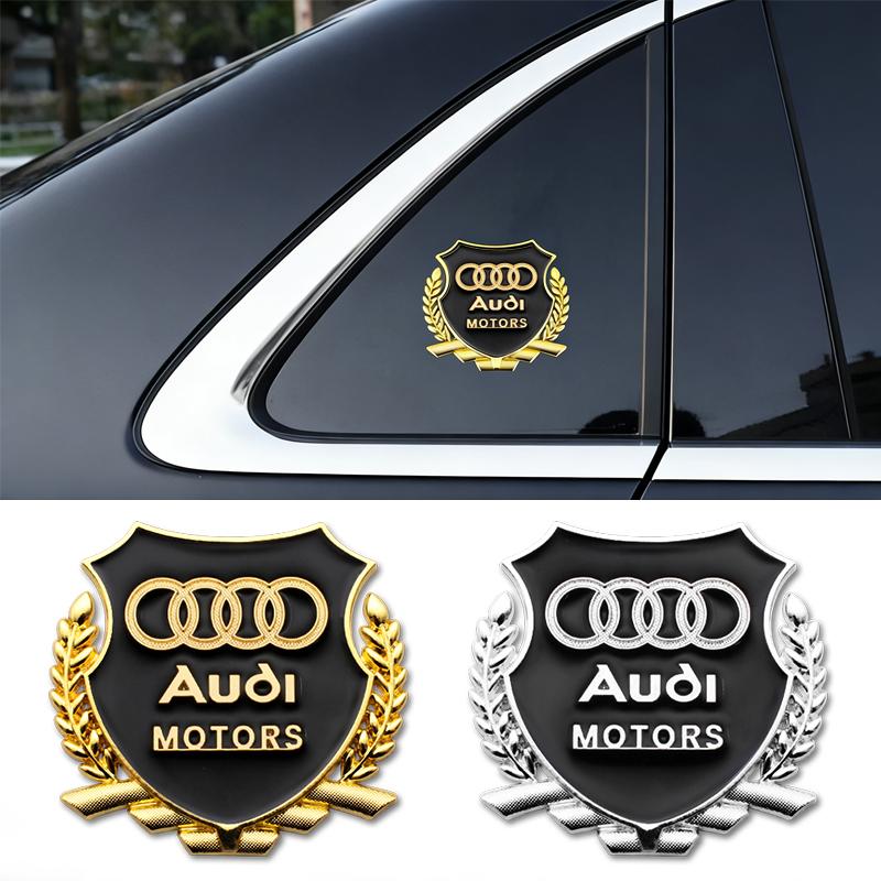 G7 2Pcs 3D Metal Badge Sticker Car Window Decoration Sticker car valve cover Accessory For QQ6 Q5 Q4 A4 A6 A7 A5 A3 Q3 Q2 A1 A8 TT