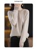 Soft & Cozy Women's Lace Round Neck Knit Sweater - Trendy Spring/Autumn 2025, Long Sleeve, Loose Fit