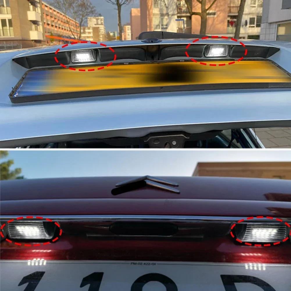 1/2 Stück Auto LED Kennzeichenleuchte Für Citroen C3 C4 C5 Berlingo Saxo Xsara Picasso Für Peugeot 206 207 306 307 308 5008