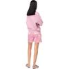 Pinko Loose Sweatshirt With Logo And Rhinestones Women Tops Pink 100534A1R8-N98
