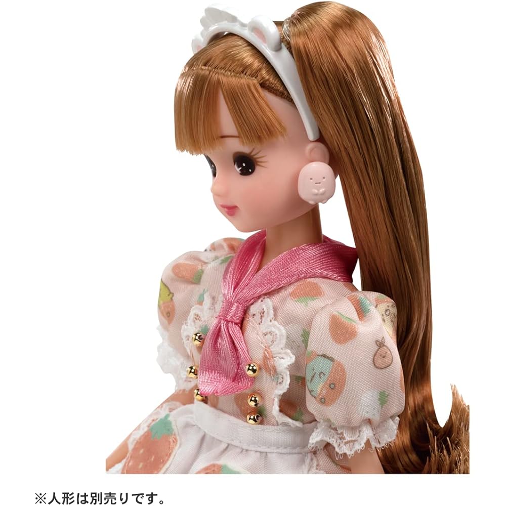 Takara Tomy Licca-chan Dress Sumikko Gurashi Cafe Dress Set Doll Outfit Toy for Ages 3 and Up
