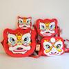 Soft Lion Dance Shoulder Bag Fluffy Red Lion Coin Pruse Cute Chinese Dancing Lion Bag  Kids