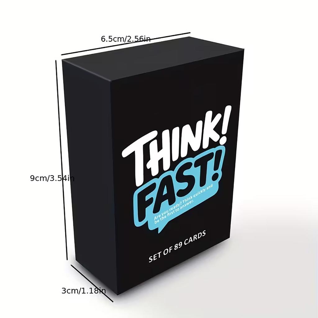 2025 Neu, Ein rasantes Quiz-Kartenspiel-Set. Dies ist ein Kartenspiel, das für Geburtstagsfeiern geeignet ist
