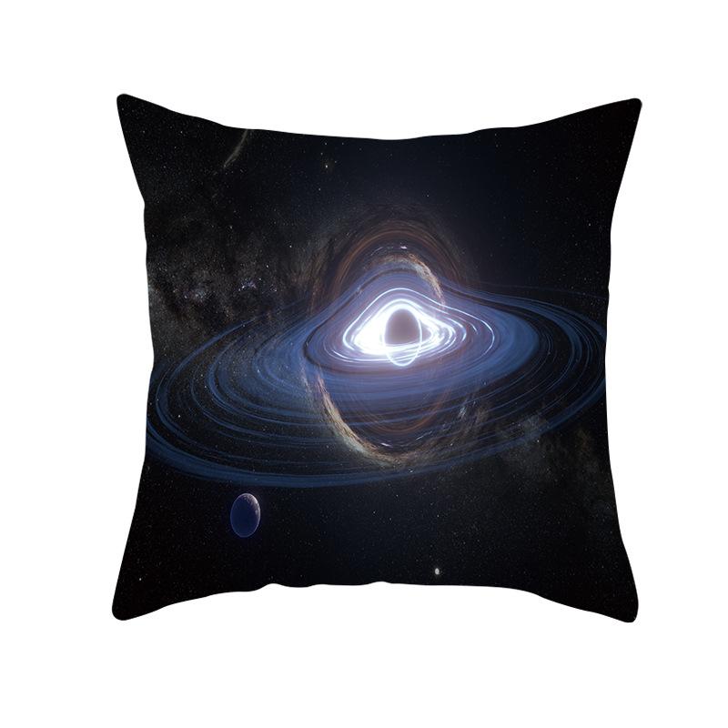 45*45cm Mysterious Cosmic Planet Black Hole Series Pillowcase Sofa Office Seat Cushion Cover Creative Ornament Home Decoration