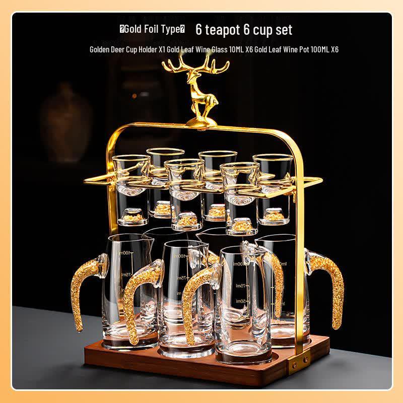 Qiwei Crystal Glass Baijiu Drinkware Set