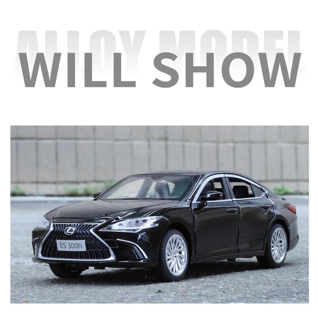 1/24 Lexus ES300h Alloy Car Model Diecasts Metal Luxy Vehicles Car Model High Simulation Sound and Light Collection Childrens Toy Gift