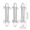 1/4/5Sets Camping Tent Wind Rope Spring Buckle Tent Tensioner Outdoor Deck Pegs With Carabiner Clips Awning Tightener Fixed Hook