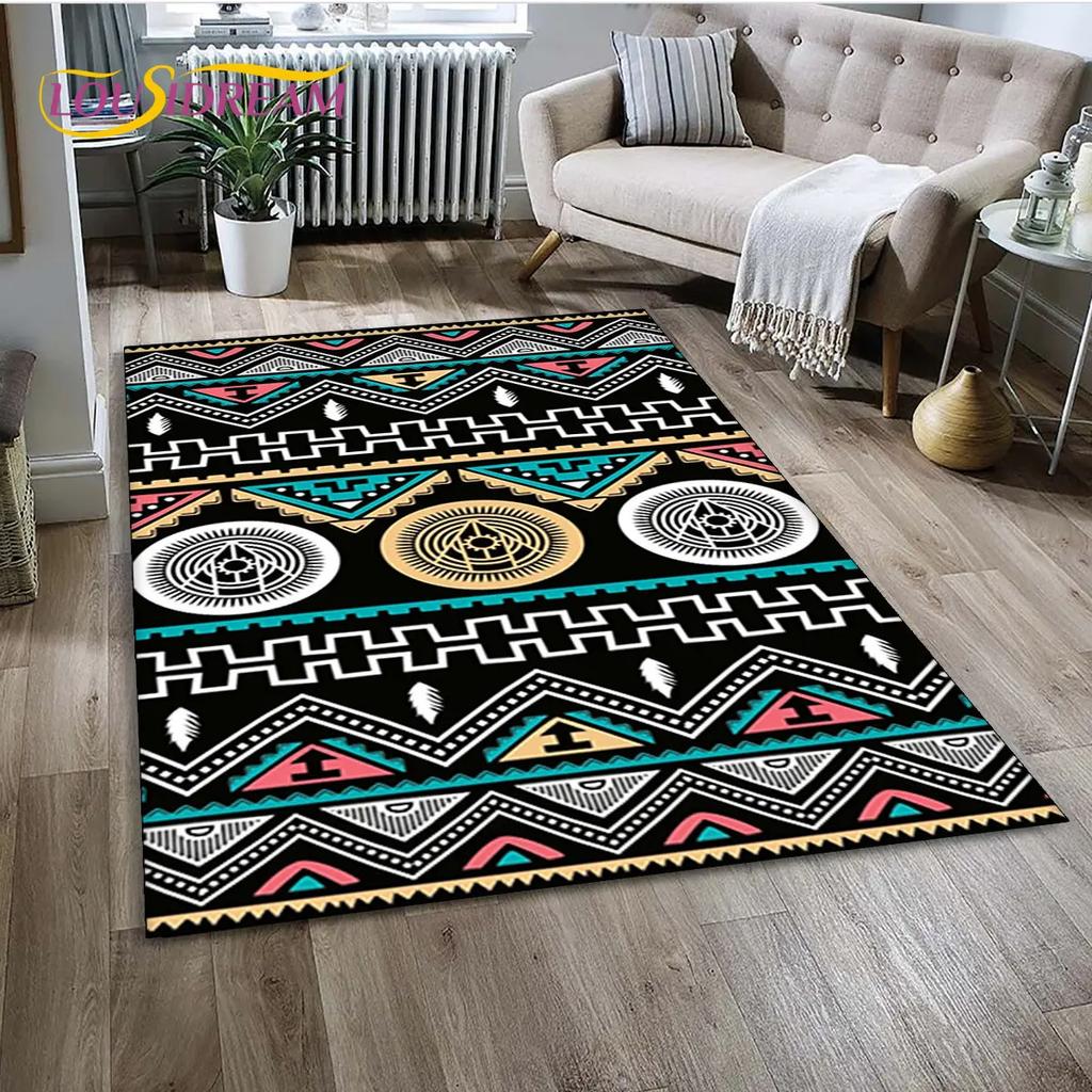Bohemia Nordic Persia Serie Bereichsteppich, Teppich für Zuhause Wohnzimmer Schlafzimmer Sofa Fußmatte Küchendekor, Kinder Rutschfeste Bodenmatte