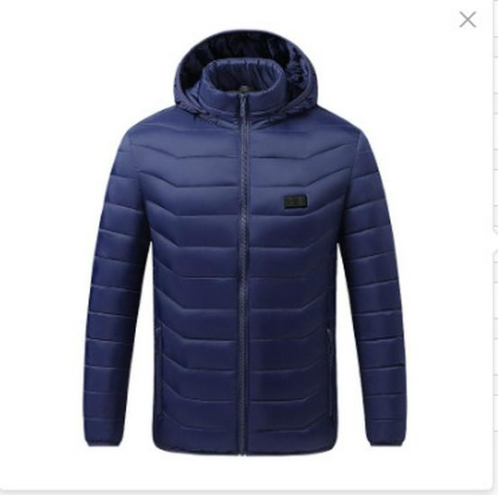 Dual-Control Hooded Heated Jacket with Three-Speed Intelligent Temperature Heating