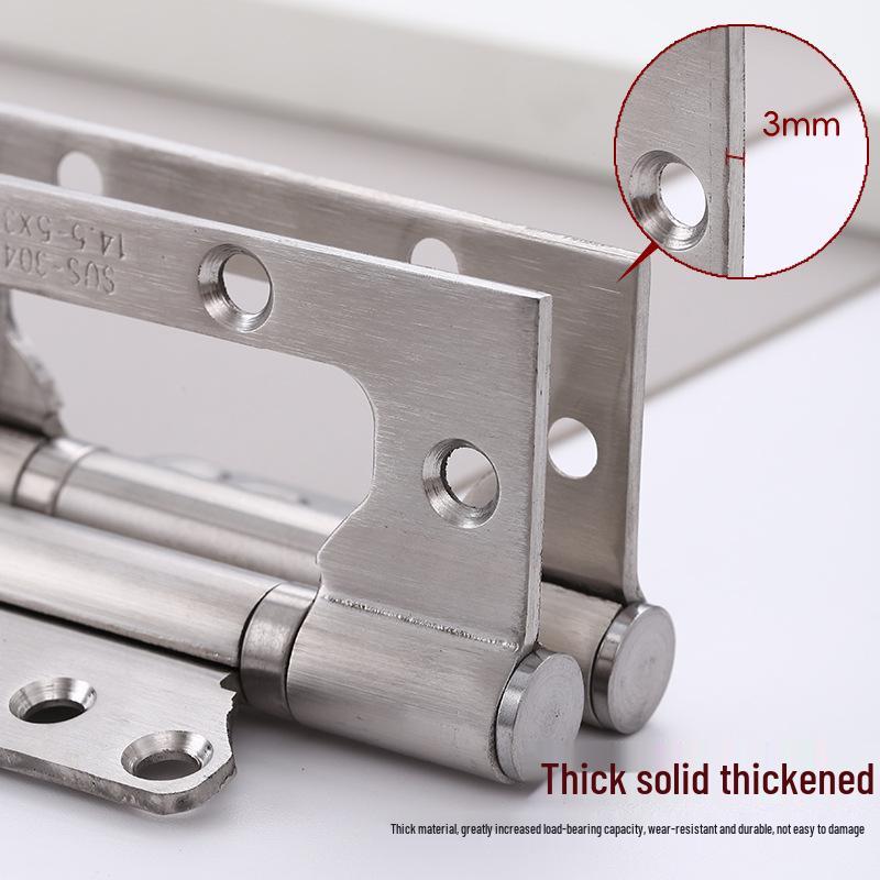 Automatic Stainless Steel Spring Hinge with Invisible Buffer for Wooden Doors