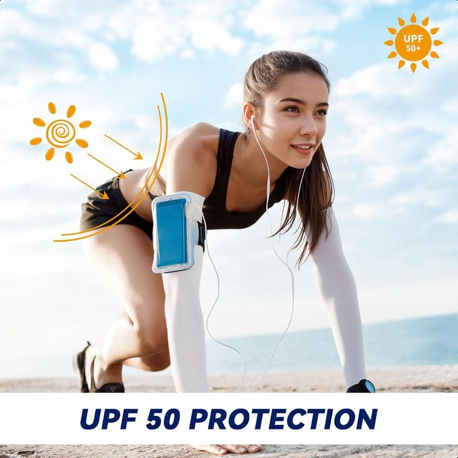 Arm Sleeves for Men Women to Cover Arms with Thumb Holes Sun UV Protection Arm Warmers for Volleyball Football Golf