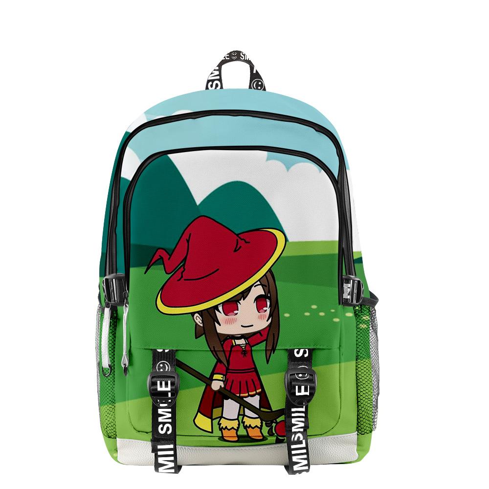 Sac à dos scolaire étudiant cool nouveauté de luxe Gacha Life impression 3D unisexe Oxford imperméable pour cahiers sacs à dos de voyage multifonctions