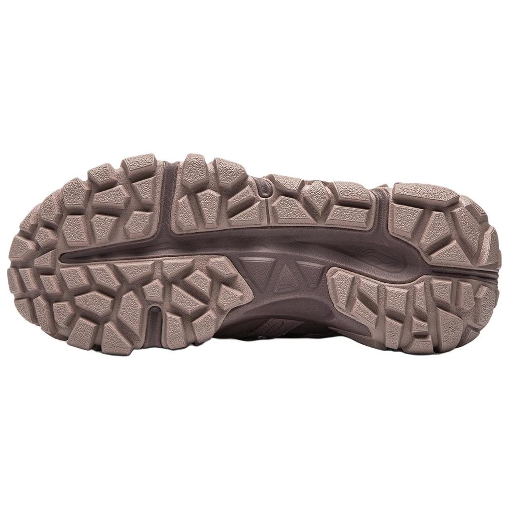 Li Ning Sand Dune Synthetic Leather, Textile Breathable River Trekking Shoes Women's Rose Umber AGUW028-4