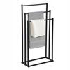 Towel Rack Bathroom Hanger Metal Standing Industrial Black