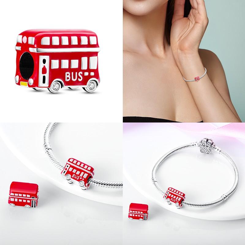Copper Car Bicycle Romantic Travel Charm Bead Charms Compatible With Authentic Bracelets Do It Yourself Jewellery Making Ideal For Women Gift