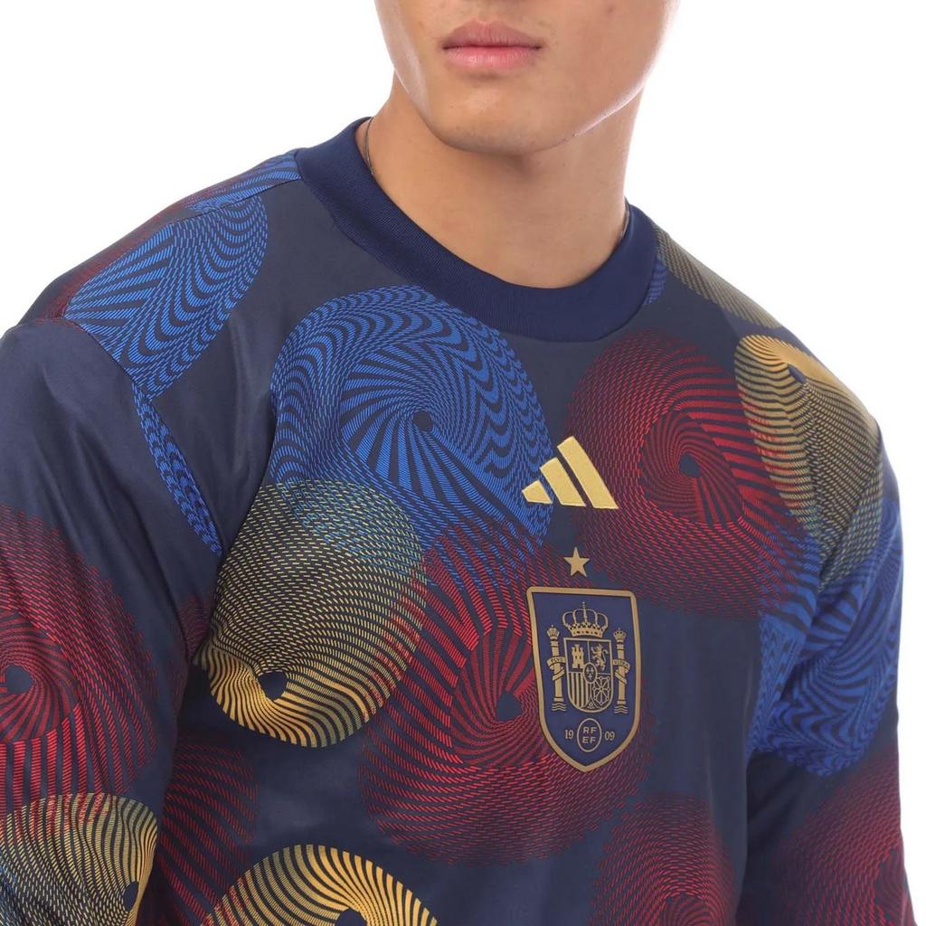 Adidas Mens Spain Pre-Match Long-Sleeved Warm Up Top