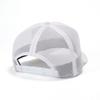 New Era 9Forty A-Frame Trucker Mesh Cap with Metal Flag Logo Patch, White, Tonal Color Patch, Exclusive To ONSPOTZ