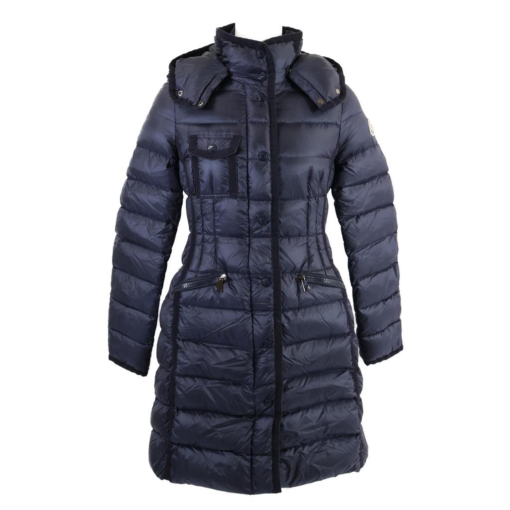 MONCLER [Domestic regular] HERMINE down with hood coat 00 NavyUsed