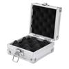 Aluminum Alloy Machine Case   Storage Box with Lock for Moving Coil Machines Electronics Silver 11X11X6Cm