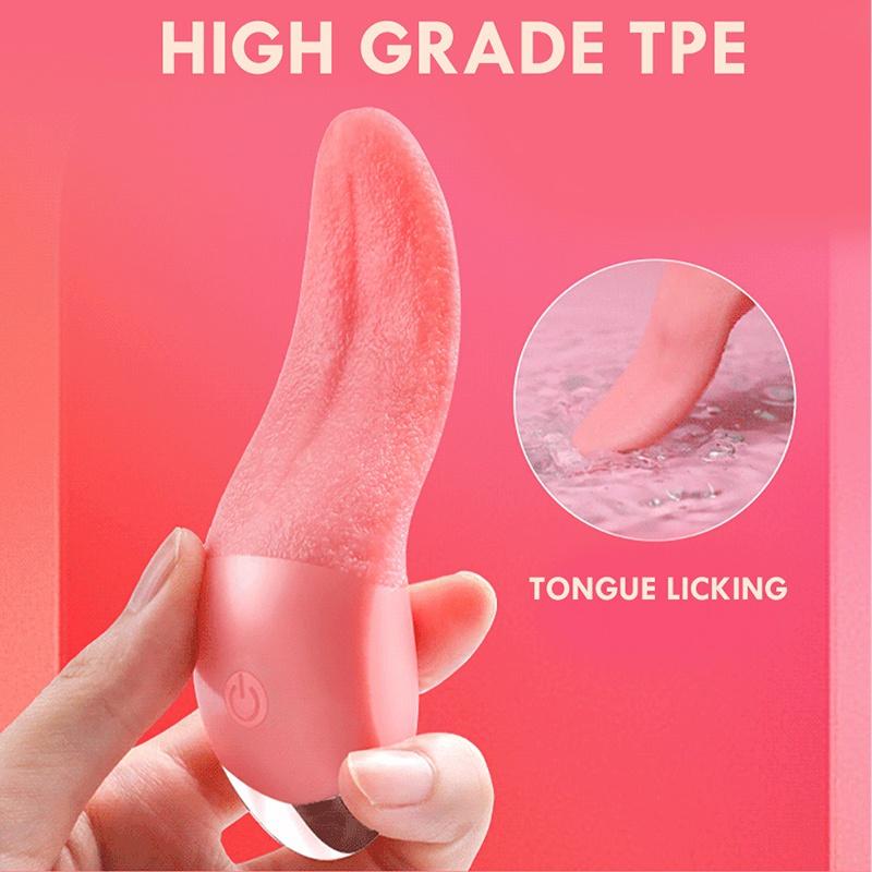 Powerful Tongue Licking Vibrator Women Clitoris Nipples Stimulator G-Spot Vibrating Female Vagina Massager Adult Sex Toys
