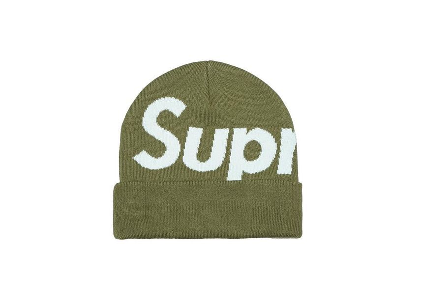 Supreme Big Logo Beanie Tan (24FW) One-Size