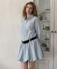 Delaidy Oath Stripe One-Piece (Sky Blue)