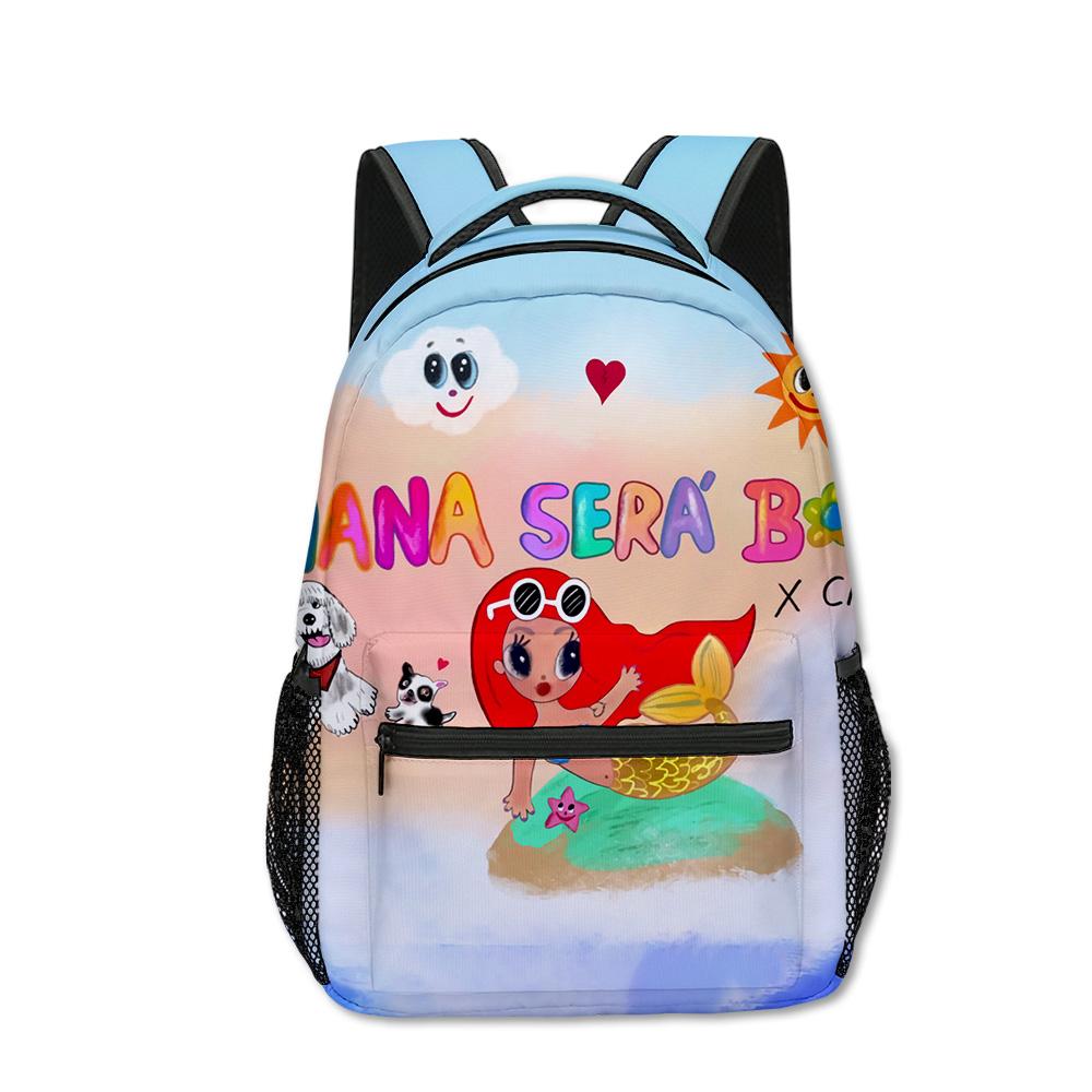Classic Novelty Manana Sera BonitoI Student Bookbag Notebook Backpacks 3D Print Oxford Waterproof Boys/Girls Travel Backpacks