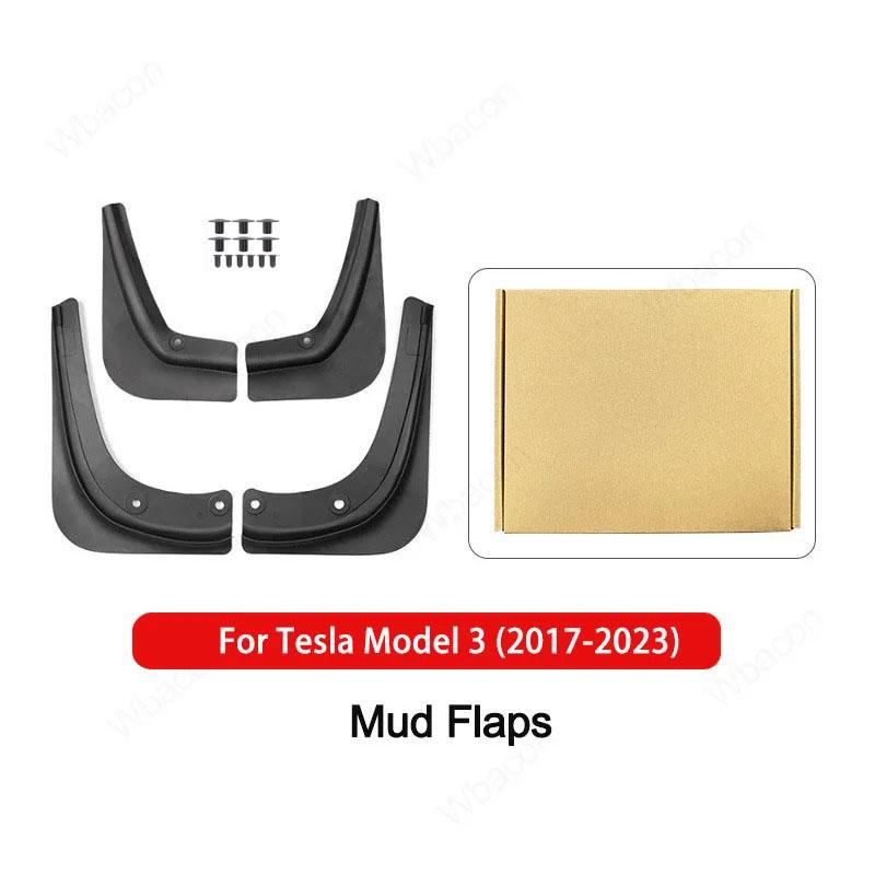 

Soft Mud Flaps For Tesla Model Y 3 Highland Accessories TPE Mudguards Original Design Fender Anti-Snow Anti-Sand Guard Protector For Model 3
