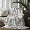 Abstract Pattern Blanket Microfiber Flannel Cover Blanket Bedroom Living Room Sofa Soft And Comfortable Home Decoration