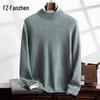 Fanzhen Men's Thickened Half-Turtleneck Cashmere Blend Sweater