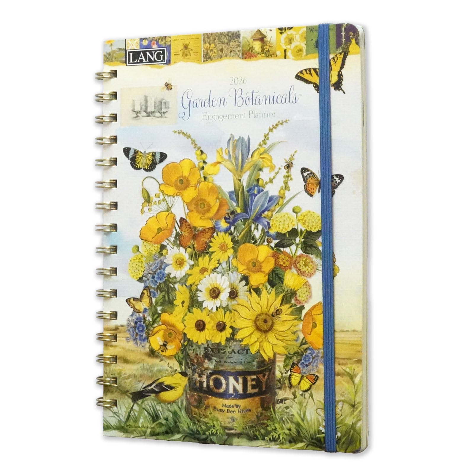 2026 LANG Agenda Diary (Imported) Garden Botanicals Spiral Planner English
