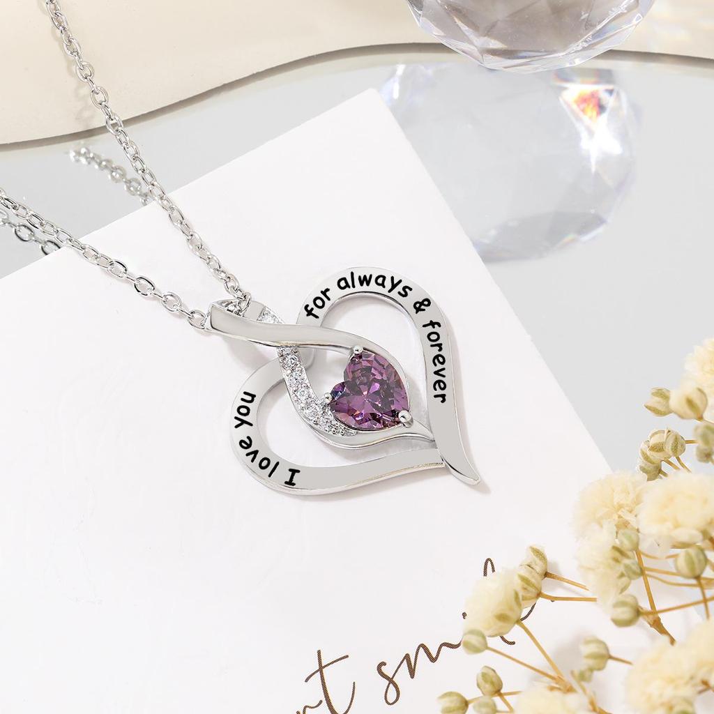 Starlight Stone Eternal Love Heart Necklace for Women