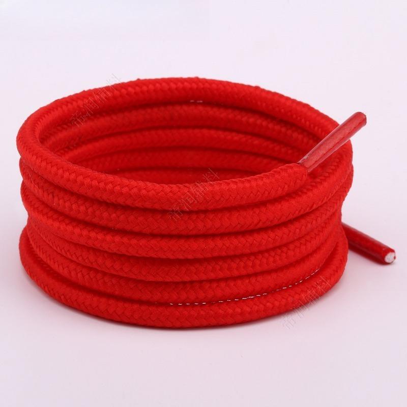 Half Round High Quality Shoelaces 4mm Wide Solid Color Classic Sneaker Laces Replacement Shoe Strings 120cm 1Pair
