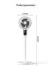 Smart Remote-Controlled Oscillating Electric Fan: Low Noise Floor & Table Air Circulation Fan